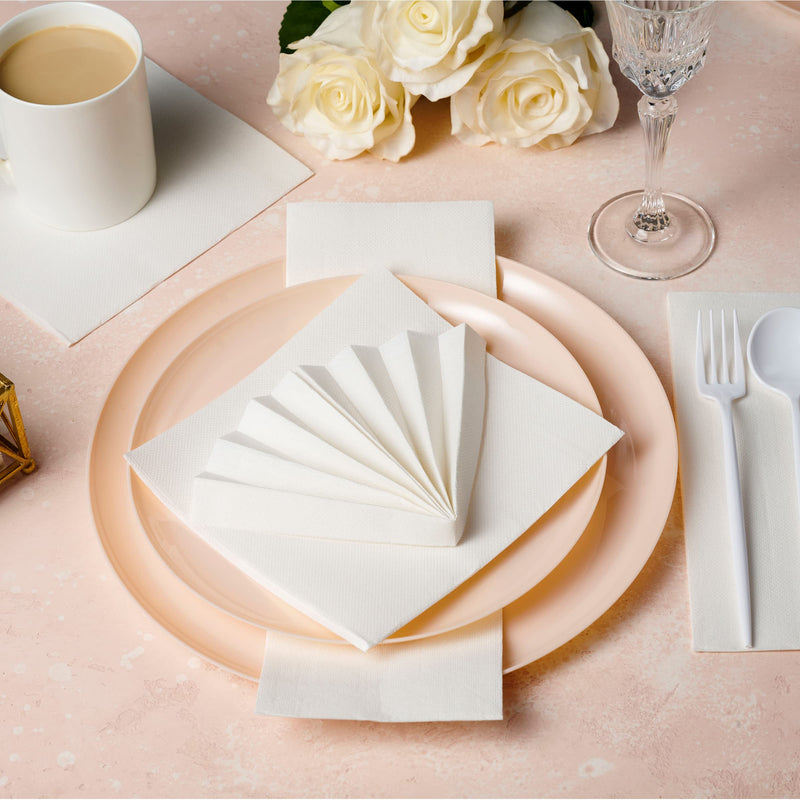 [Australia - AusPower] - Disposable Luncheon Napkins Paper Everyday, [200 Pack] 13" x 13" 2-Ply Quilted Lunch Napkins, Disposable Napkins For Everyday Use, Party Or Event 