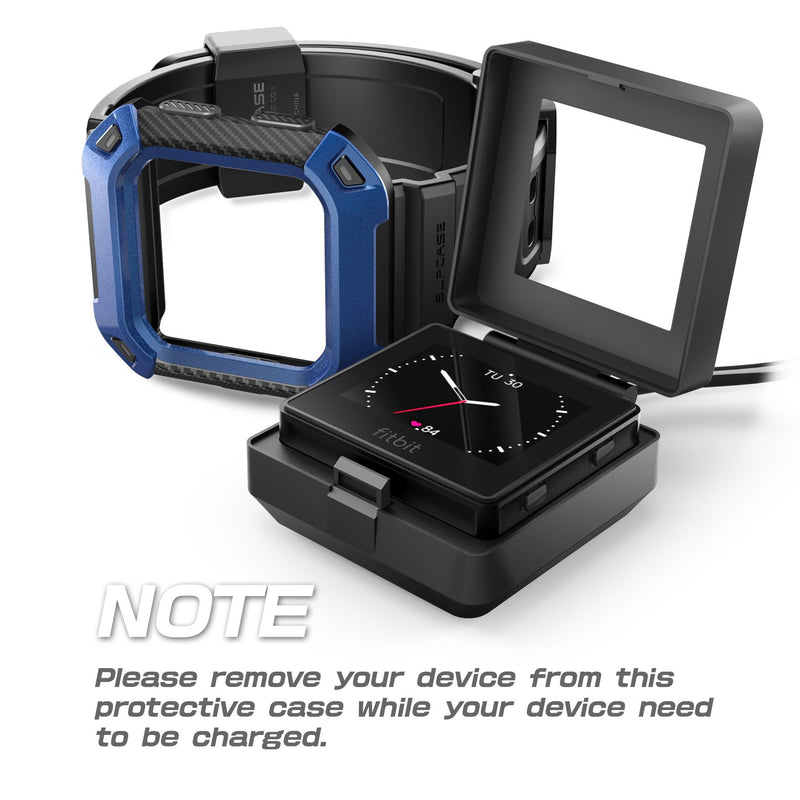 [Australia - AusPower] - SUPCASE Fitbit Blaze Bands with Protective Case, [Unicorn Beetle Pro] Rugged Case Strap Bands for Fitbit Blaze Fitness Smart Watch (Blue) Blue 