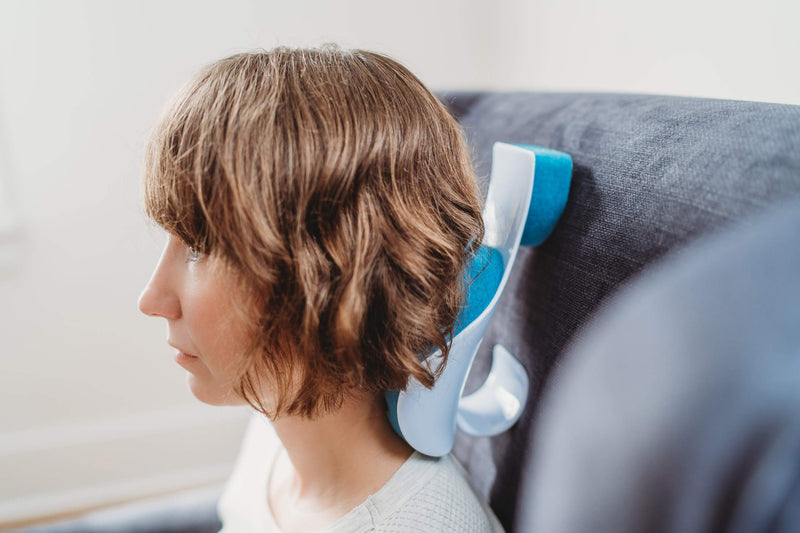 [Australia - AusPower] - Kanjo Neck Pain Relief Support Cradle | Neck Cushion & Cervical Traction Device for Neck Pain | Neck Alignment Cradle & Neck Rest for Relaxation and Pain Relief | FSA & HSA Eligible 