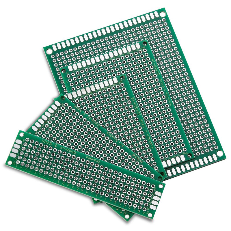 [Australia - AusPower] - ELEGOO 32 Pcs Double Sided PCB Board Prototype Kit for DIY Soldering with 5 Sizes Compatible with Arduino Kits 