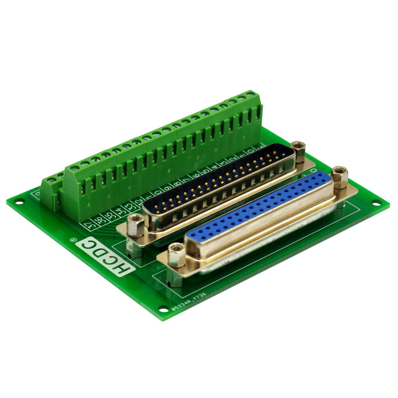 [Australia - AusPower] - D-SUB Male-Female Breakout Board Terminal Block Interface Module (DB37) DB37 