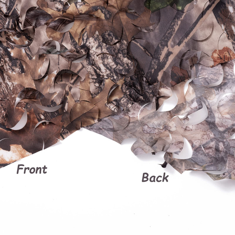 [Australia - AusPower] - Senmortar Camo Netting, Camouflage Net Military Nets Bulk Roll Lightweight Durable Without Grid for Sunshade Decoration Hunting Blind Shooting 190T Tree Camo 1.5 x 2 M = 5 X 6.56 FT 