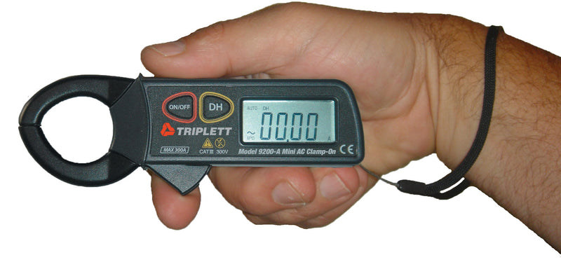 [Australia - AusPower] - Triplett Mini 4000 Count Clamp-On Digital AC Current Meter (9200-A) Standard 9200-A Mini 