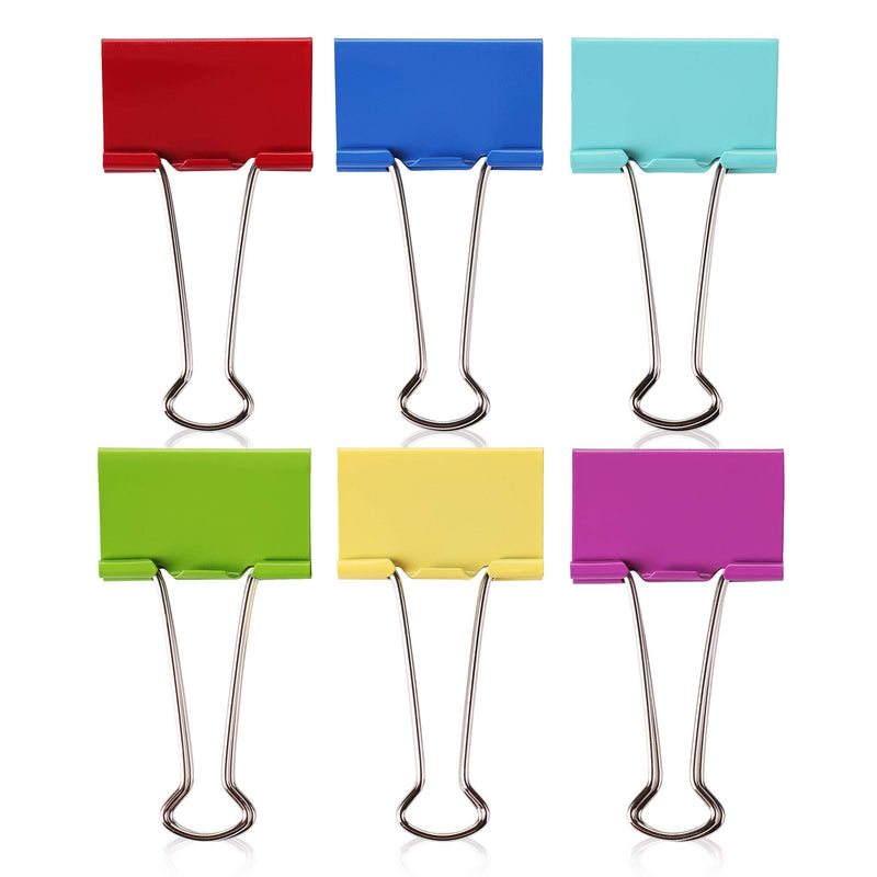 [Australia - AusPower] - Mr. Pen- Extra Large Binder Clips, 2 Inch, 12 Pack, Assorted Color, Binder Clips Extra Large, Big Binder Clips, Large Paper Clip, Large Paper Clamps, Binder Clamps, Large Binder Clips, Large Clip 