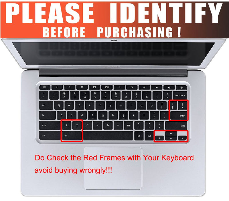 [Australia - AusPower] - Colorful Keyboard Cover for Acer Chromebook Spin 11 311 C733 CP311 511 512/Chromebook 11 CB3-131 CB3-132 CP311 C738T CB5-132T/Chromebook Spin 713 CP713 R13 CB5-312T/Acer Chromebook 14 15.6", Rainbow 