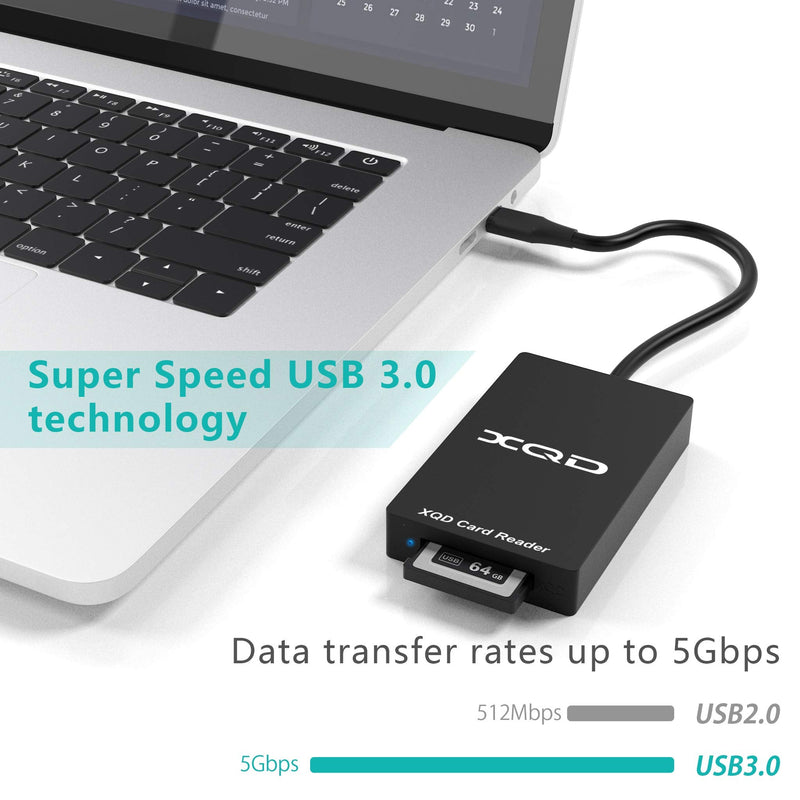 [Australia - AusPower] - 【Upgraded Version】 Type C XQD Memory Card Reader,USB C XQD Card Reader, XQD Reader Compatible with Sony G/M Series USB Mark XQD Card, Lexar 2933x/1400x USB C Mark XQD Card for Windows/Mac OS. 