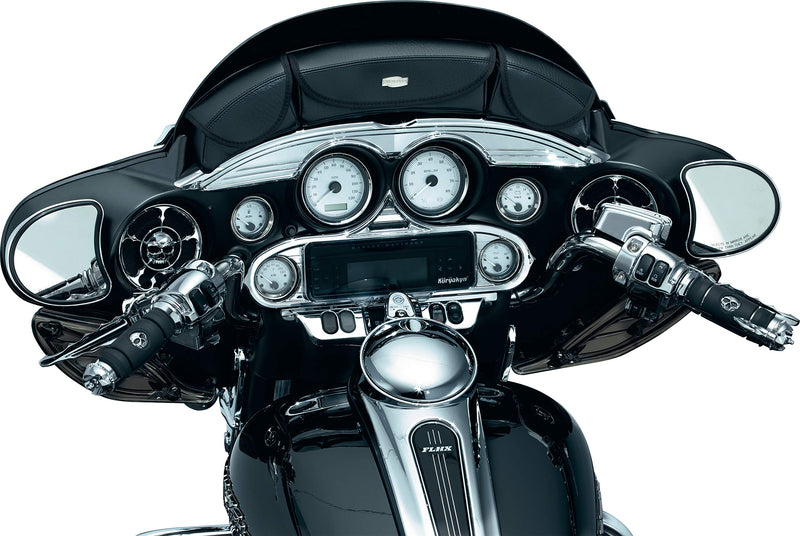 [Australia - AusPower] - Kuryakyn 3765 Motorcycle Audio Accessory: Stereo Accent for 1996-2013 Harley-Davidson Motorcycles, Chrome 