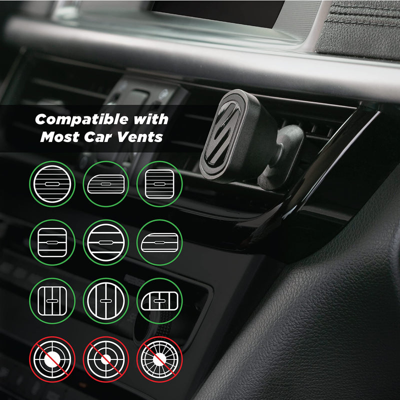[Australia - AusPower] - Scosche MMDV-RPSP1 MagicMount Select 2-in-1 Dash/Vent Magnetic Car Phone Mounts for The Car Dash/Vent Mount 
