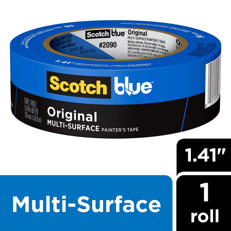 [Australia - AusPower] - ScotchBlue Painter's Tape, Multi-Use, 1.41-Inch by 60-Yard, 1 Roll 1.41" Width 