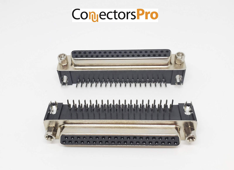 [Australia - AusPower] - Pc Accessories - Connectors Pro 6-Pack DB37 Female Right Angle PCB Mount Connector, D-Sub 37 Pins 90 Degree PC Board DR37F, 6-Pack 