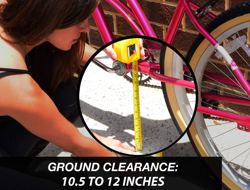 [Australia - AusPower] - Lumintrail Center Mount Bike Kickstand Adjustable Height fits Most 24” 26” 28” 700c Bicycles Black 