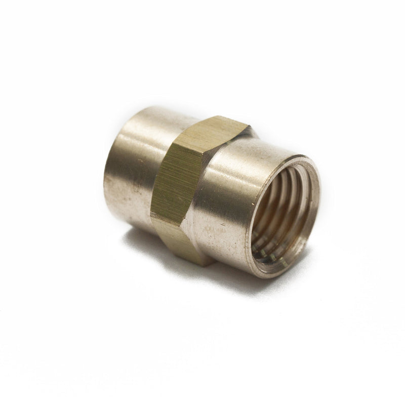 [Australia - AusPower] - LTWFITTING Brass Pipe Fitting Coupling Coupler 1/4 x 1/4 Inch Female NPT FNPT FPT Pipe Water Boat(Pack of 25) 