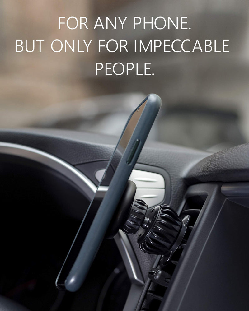 [Australia - AusPower] - Mongoora Magnetic Phone Mount (Car Air Vent Holder) - Sturdy, Rotating Magnet Stand Compatible with iPhone, Android - 1 Mount, 6 Magnets - Travel Accessories 