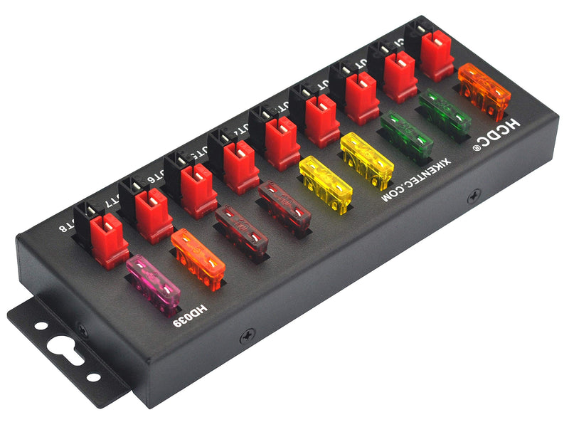 [Australia - AusPower] - HCDC 1 in 8 Out 40Amp Connector Power Splitter Distributor Source Strip Module 