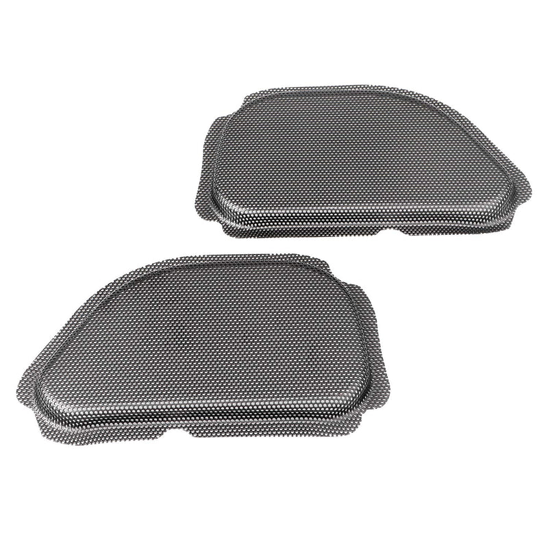 [Australia - AusPower] - XMMT Black Metal Fairing Mesh Front Speaker Grills Cover Trim Replacement For Harley Road Glide FLTR 1998-2013 