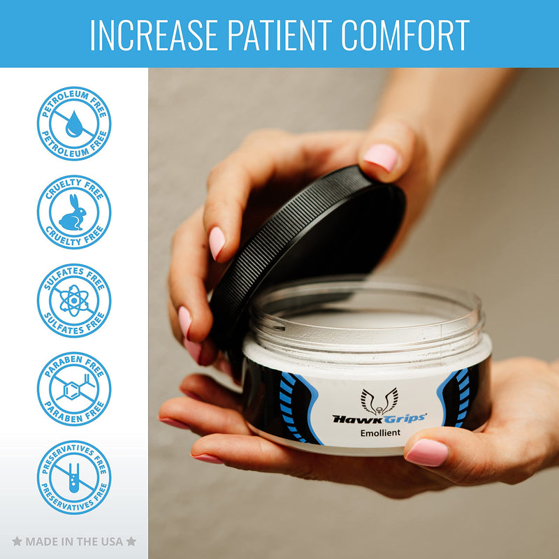 [Australia - AusPower] - HawkGrips Massage Cream Emollient - Oil-Based Deep & Soft Tissue Application, Physical Body & Muscle Therapy, Safe & Clean Ingredients, Ideal Use with Hands & Tools - Vanilla Scent, Single Jar (8oz) 1 