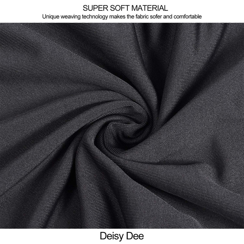 [Australia - AusPower] - Deisy Dee Computer Office Chair Covers Pure Color Universal Chair Cover Stretch Rotating Chair Slipcovers Cover ONLY Chair Covers C098 (Dark Grey) Dark Grey 
