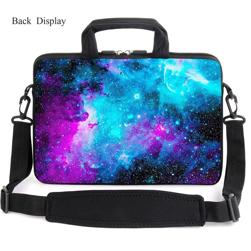 [Australia - AusPower] - XMBFZ 13.3"laptop bag adjustable shoulder strap with handle accessory pocket fits 11.6" 12" 12.1" 13" 13.3"Laptops Blue Galaxys 
