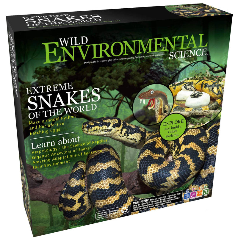 [Australia - AusPower] - WILD ENVIRONMENTAL SCIENCE Extreme Snakes of the World - For Ages 6+ - Create and Customize Models and Dioramas - Study the Most Extreme Animals 