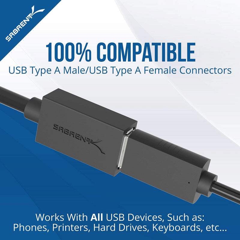 [Australia - AusPower] - Sabrent USB 2.0 to Serial (9-Pin) DB-9 RS-232 Converter Cable, Prolific Chipset + 22AWG 10 Feet USB 3.0 Extension Cable 
