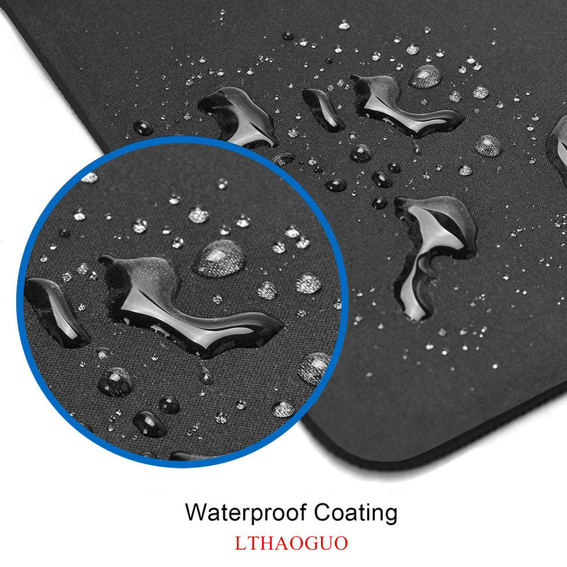 [Australia - AusPower] - LTHAOGUO Mouse pad, Trendy Rose Gold Glitter Ombre Silver Waterproof Non-Slip Rubber Mousepad, Laptop Office Computer Decor Cute Desk Accessories Customized Design and Rose Gold and Silver Glitter Ombre 