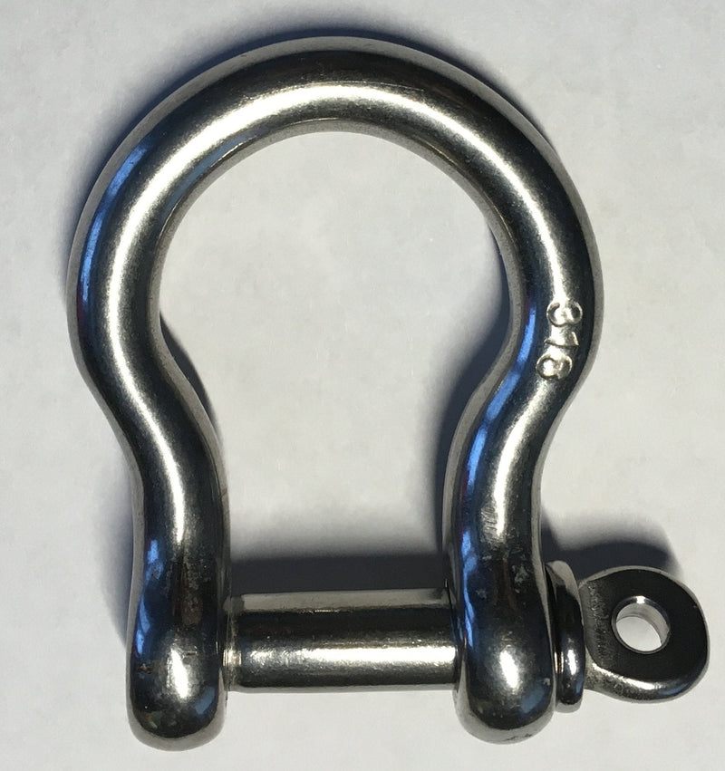 [Australia - AusPower] - 2 Pieces Stainless Steel 316 Forged Bow Shackle 5/16" (8mm) Marine Grade 