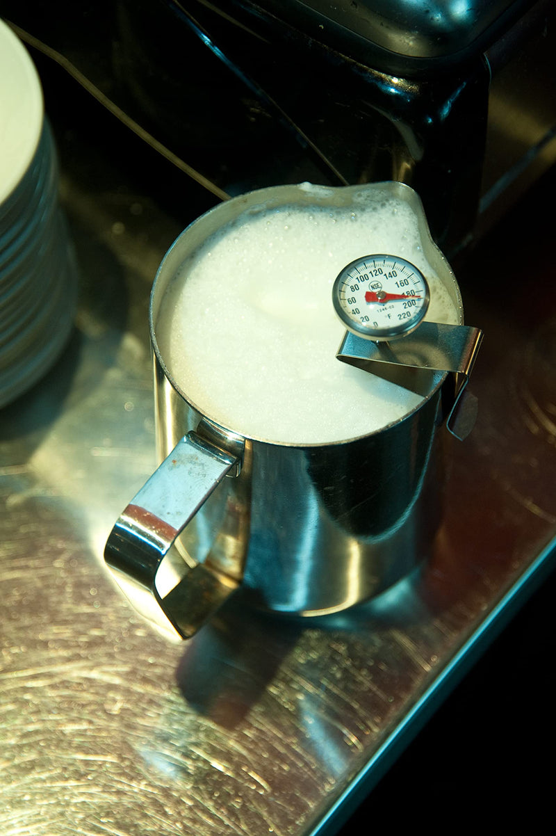 [Australia - AusPower] - Cooper-Atkins 1236-70-1 Bi-Metals Espresso Milk Frothing Thermometer with Clip, 1" Dial and 5" Shaft Length 