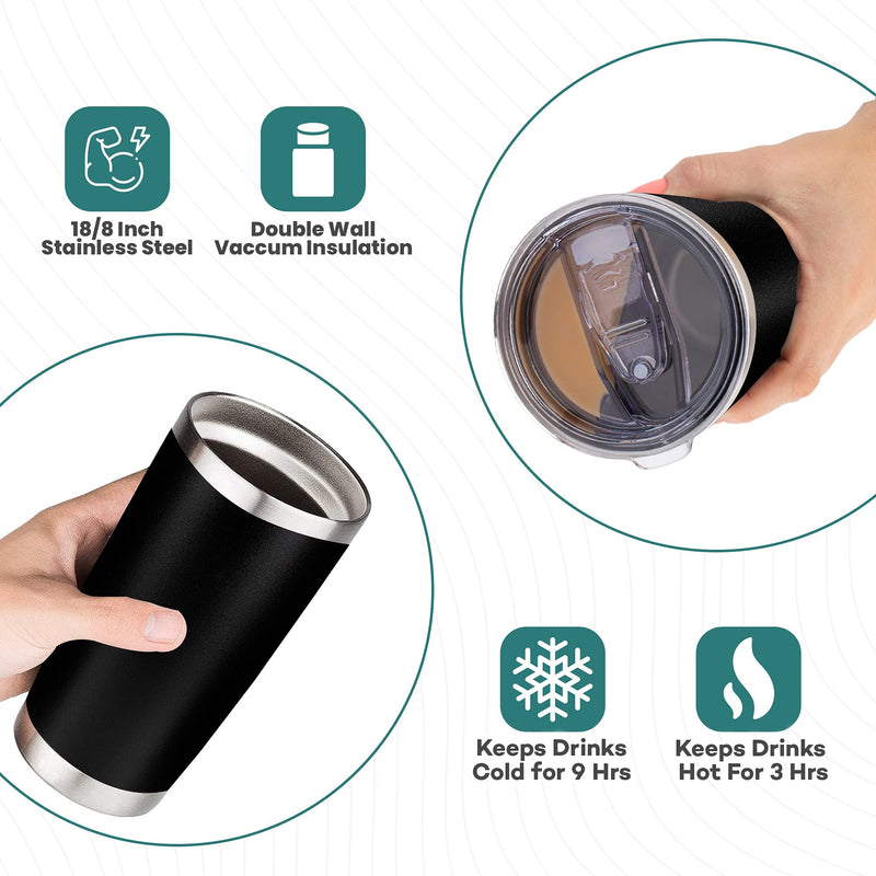 [Australia - AusPower] - Dad Gifts from Daughter - "Like Father Like Daughter" 20oz Coffee Travel Tumbler/Mug - Funny Gift Idea for Dad, Fathers Day, Him, Unique, Best, Birthday, Presents 