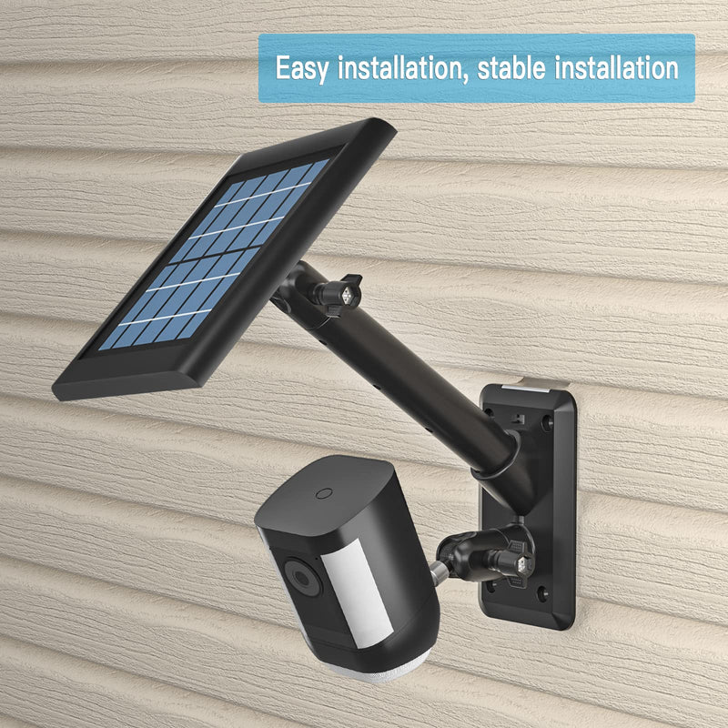 [Australia - AusPower] - HOLACA 2-in-1 Vinyl Siding Clips for Ring Solar Panel, Spotlight Cam Pro/Plus and Stick Up Cam Battery/Wired Hanger Hooks Siding Mount for Ring Super Solar Panel (Black) Pro/Plus Black 