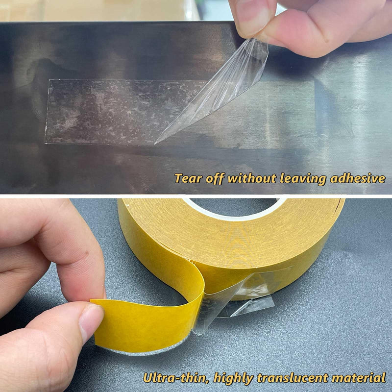 [Australia - AusPower] - YLTOLOO Double Sided Tape Heavy Duty, 2â€ x 66ft Ultra-Thin Clear Two Sided Tape, Strong Adhesive Mounting Tape for Arts & Crafts, Fix Carpet, Clothes, Woodworking, Photos, Scrapbook 2" 