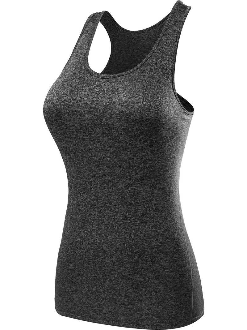 [Australia - AusPower] - Neleus Women's 3 Pack Compression Base Layer Dry Fit Tank Top X-Small 04# 3 Pack Black,grey,white 