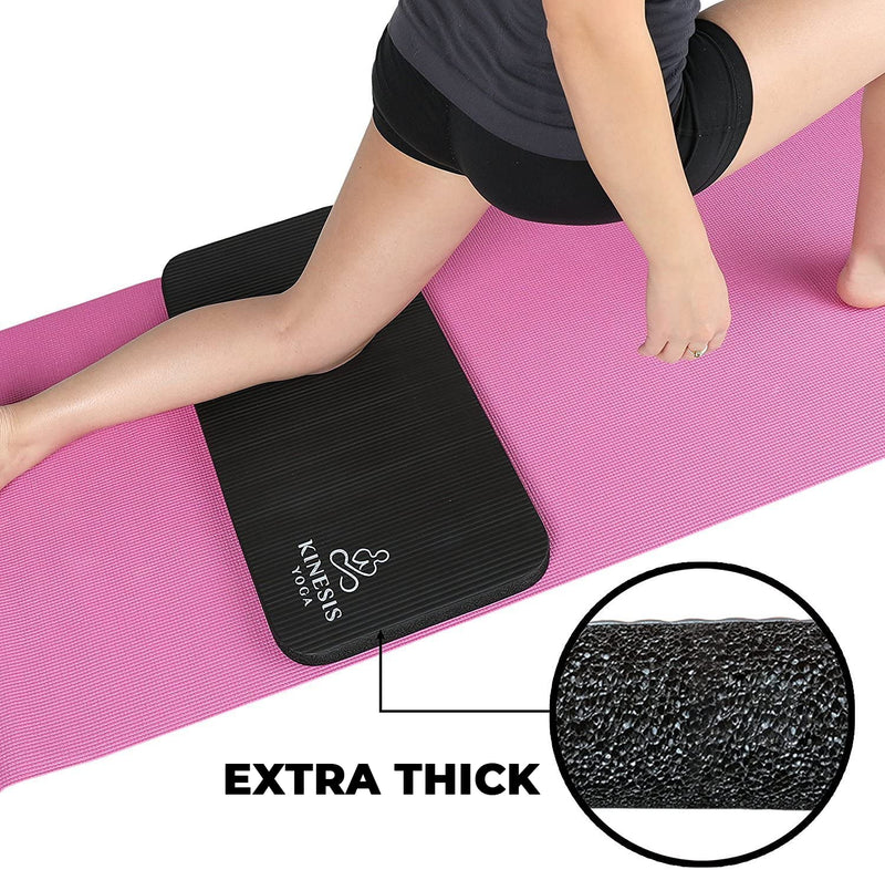 [Australia - AusPower] - Kinesis Yoga Knee Pad Cushion - Extra Thick 1 inch (25mm) for Pain Free Yoga - Includes Breathable Mesh Bag for Easy Travel and Storage (Does Not Include Yoga Mat) 