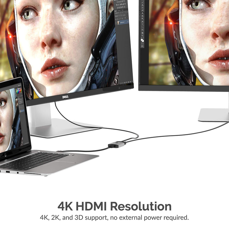 [Australia - AusPower] - SABRENT 2 Input 1 Output 4K, 2K, and 3D Support Dual HDMI 2 Port Aluminum Sharing Switch, Supports HD for Xbox PS5/4/3/ Roku or HDTV Fire Stick (DA-HSW2) 