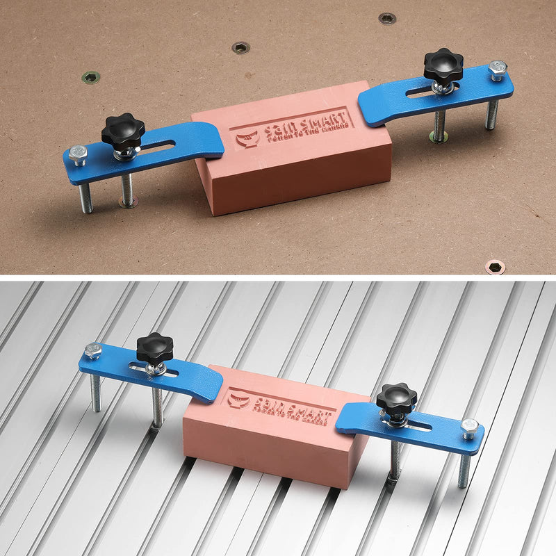 [Australia - AusPower] - Genmitsu 4 Pack Hold Down Clamp Kit, CNC Router Clamp for Woodworking and Metalworking, 3-7/20''L x 4/5'' W x 2-7/10''H, Compatible with CNC Router Machine PROVerXL 4030 &3040 Extension Spoilboard 