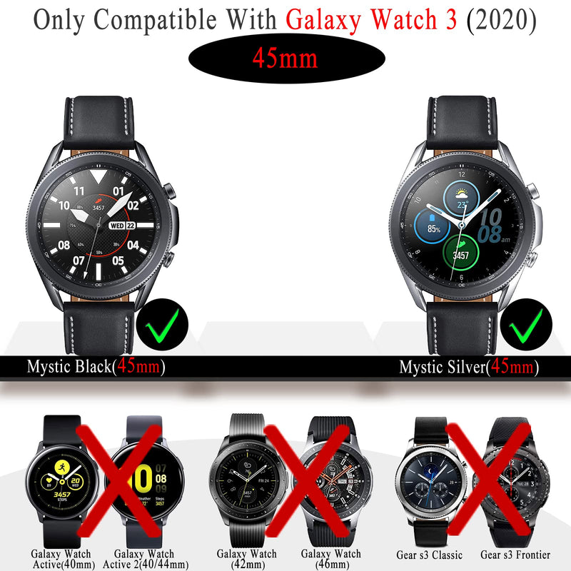 [Australia - AusPower] - Case Compatible with Samsung Galaxy Watch 3 45mm Soft TPU Bumper (No Screen Protector) Shell Cover Face Guard Bands Accessories (8-Pack-2, 45mm) 8-PACK-2 