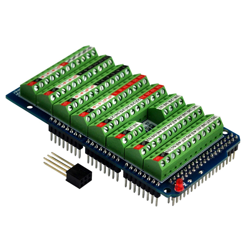 [Australia - AusPower] - Screw Terminal Block Breakout Shield Module for Arduino MEGA-2560 R3 