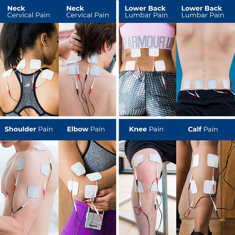 [Australia - AusPower] - TENS 7000 Official TENS Unit Replacement Pads - 48 Pack, Premium Quality OTC TENS Unit Pads, 2" X 2" - Compatible with Most TENS Machines, Replacement Electrodes Value Pack 