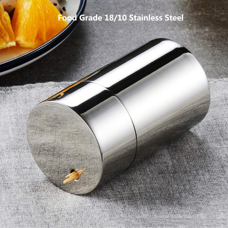 [Australia - AusPower] - Makidar Toothpicks Holder Dispenser Stainless Steel (Chromed) Chromed 