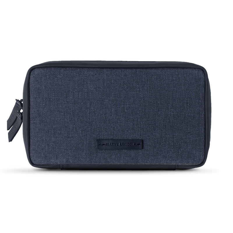 [Australia - AusPower] - Native Union Stow Organizer – Premium Travel Tech Kit Crafted with Durable Canvas – Keep Essentials Organized with Flexible Storage & Quick-Access Pocket for Cables, Chargers, SIM Card & More (Indigo) Indigo V2 