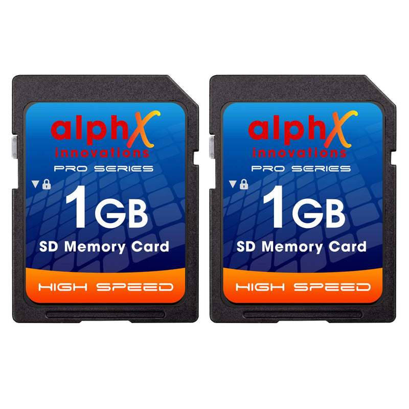 [Australia - AusPower] - AlphX Innovations 1gb SD Card, pack of 2 
