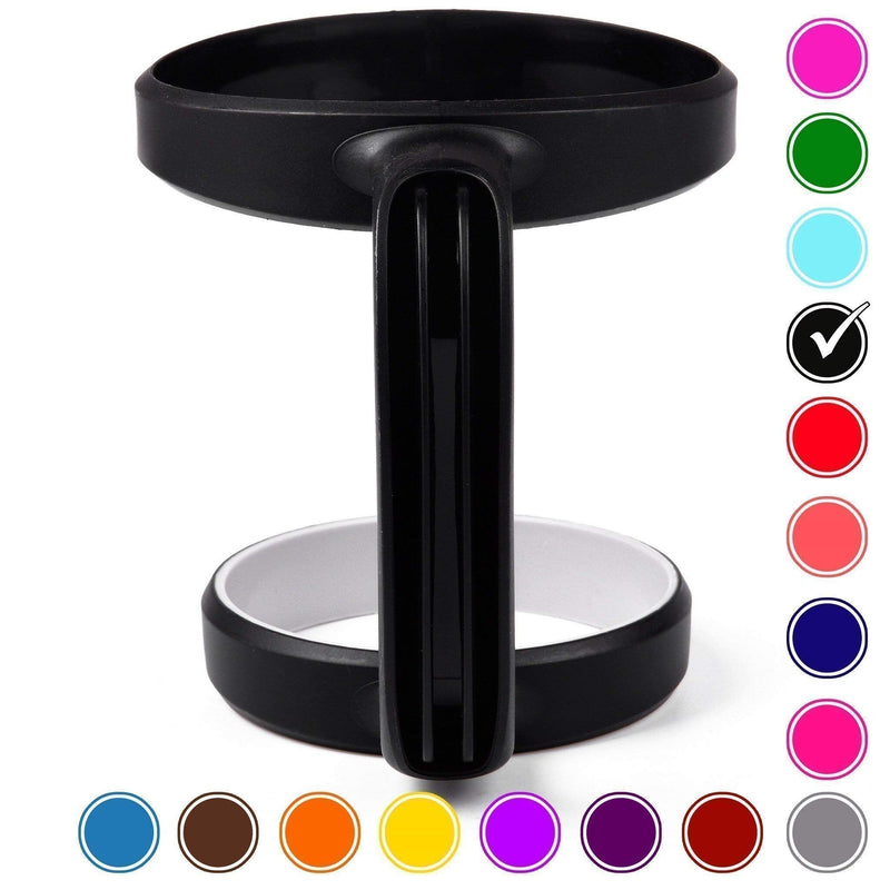 [Australia - AusPower] - 30 oz Tumbler Handle (BLACK) by STRATA CUPS - Available For 30oz YETI Tumbler, OZARK TRAIL Tumbler, Rambler Tumbler- BPA FREE Black 