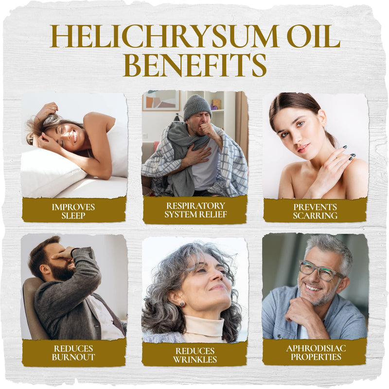 [Australia - AusPower] - Calmoura Helichrysum Essential Oil Therapeutic Grade (4 oz | 118 ml) — Pure Helichrysum Essential Oil Organic for Skin — Premium Undiluted Pure Essential Oil Helichrysum Italicum Diffuser Aromatherapy, Skin Care, Massage, Relaxing & Soothing Oil 