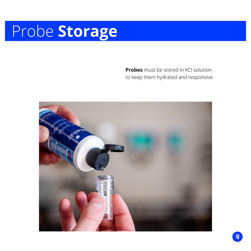 [Australia - AusPower] - Bluelab CAREKITPH pH Probe Care Kit with Calibration Supplies, Storage Solution, and Brush, Used for Pen, Meter, Monitor, Controller and Tools for Hydroponic System and Indoor Plant Grow, Clear 