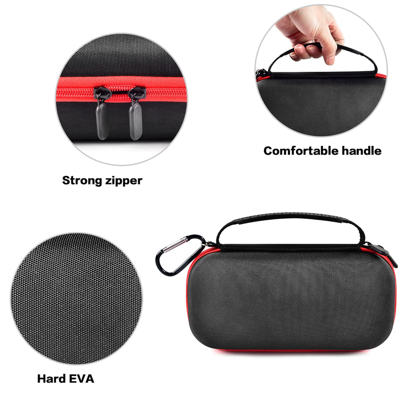 [Australia - AusPower] - Case Compatible with New Bose SoundLink Flex Bluetooth Portable Speaker, Travel Wireless Waterproof Speaker Carrying Storage Holder Bag for USB Cable, Charger(Box Only) Red 