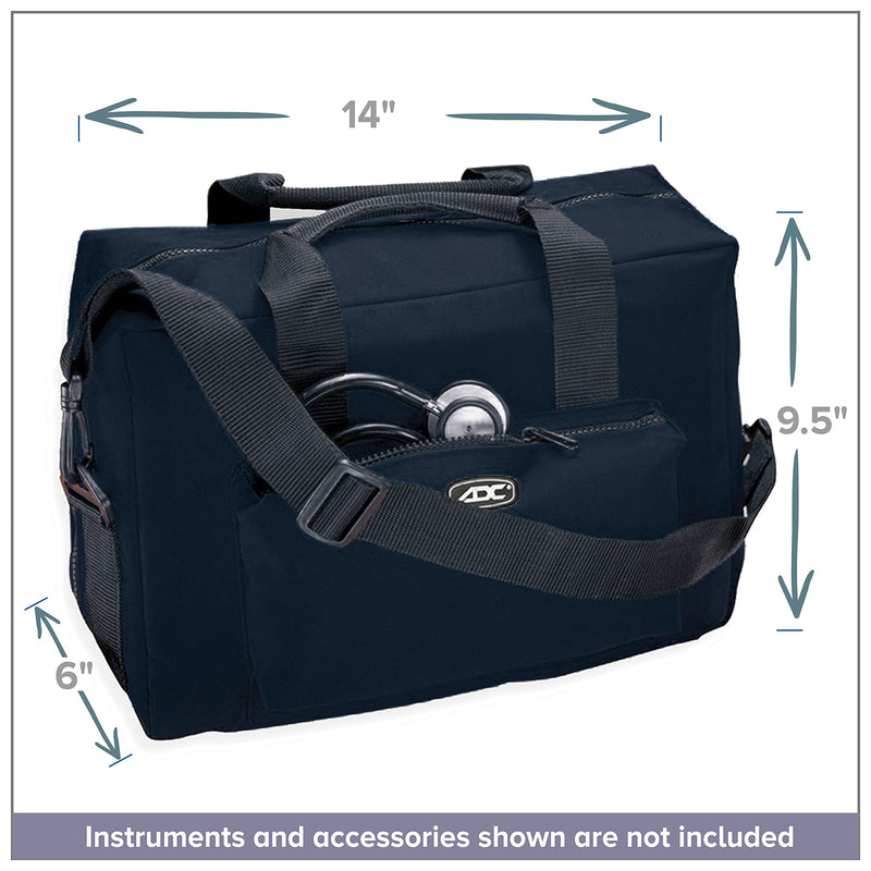 [Australia - AusPower] - ADC - 1024BK 1024 Nurse/Physician Nylon Medical Equipment Instrument Bag, Black 