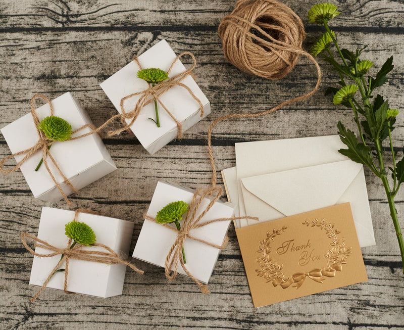 [Australia - AusPower] - MESHA White Gift Box 3x3x3 Small Cardboard Gift Boxes with Lids, Bridesmaid Proposal Gifts Box, Bridal, Baby Shower, Cupcake Box, Godmother, Groomsmen Proposal Box, Party Favor, Wedding Favor, 50 Pack 3x3x3 Inch (Pack of 50) 