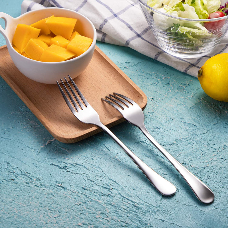[Australia - AusPower] - Dinner Forks,Set of 16 Top Food Grade Stainless Steel Silverware Forks,Table Forks,Flatware Forks,8 Inches,Mirror Finish & Dishwasher Safe,Use for Home,Kitchen or Restaurant 