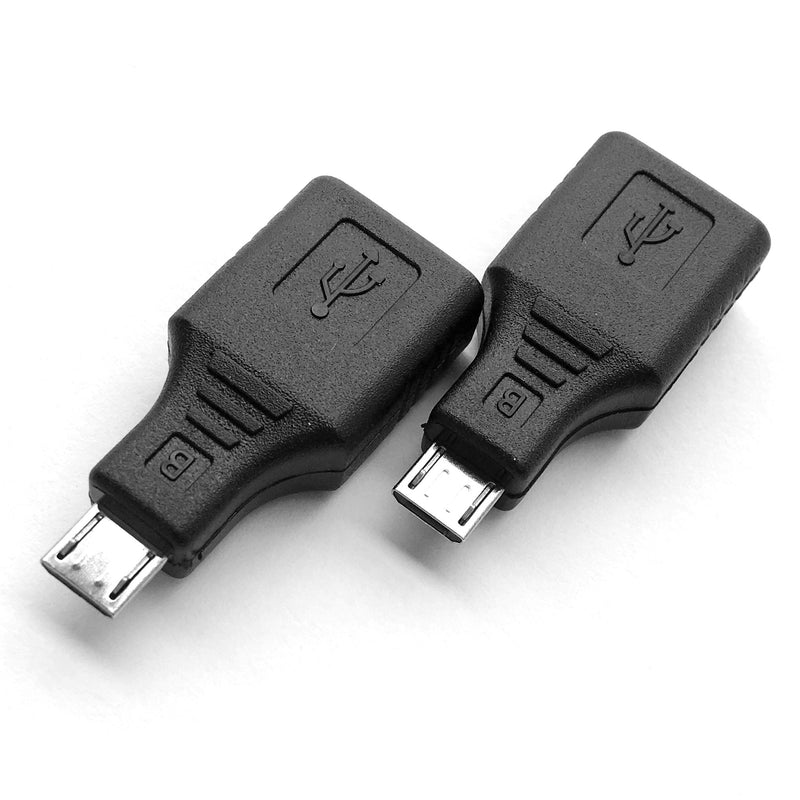 [Australia - AusPower] - USB 2.0 Micro USB Male to USB Female OTG Adapter (2 Pack) 