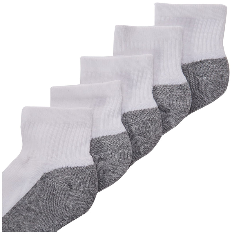 [Australia - AusPower] - Hanes Boys' Extra Durable Ankle Socks Multipack Small White 