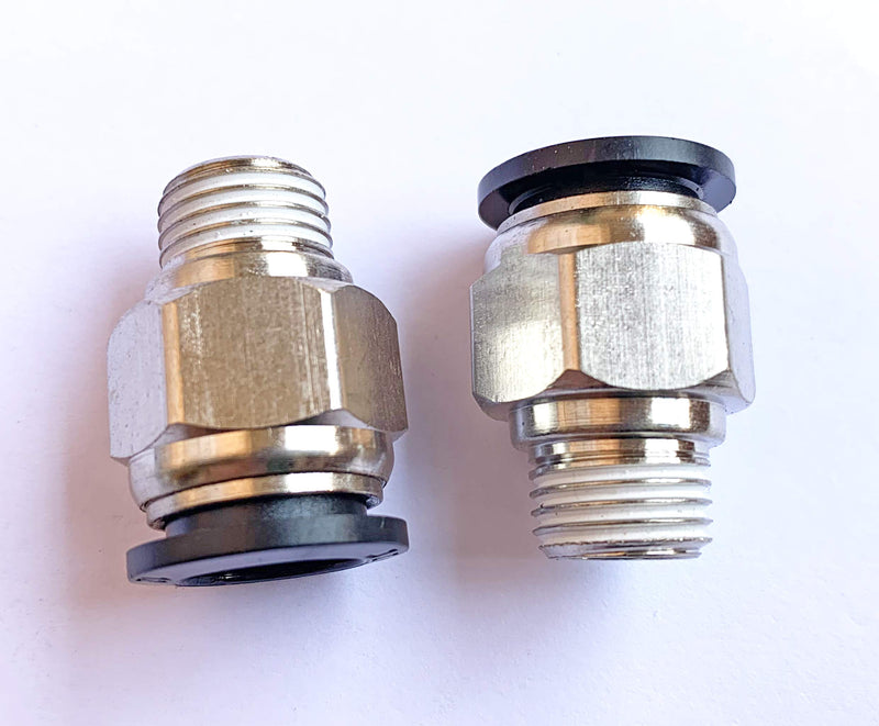 [Australia - AusPower] - 1/4" PT Male Thread 12mm Straight Pneumatic Push in Quick Fitting Connectors for PETF Tube 10Pcs 12mm 1/4" 